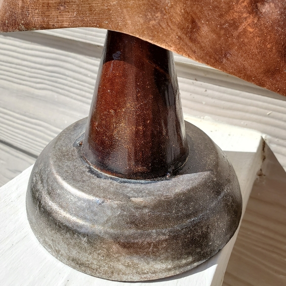 Rustic Metal Shabby Chic Mini Bronze Christmas Tree Home Decor Holiday Accent - Picture 12 of 15